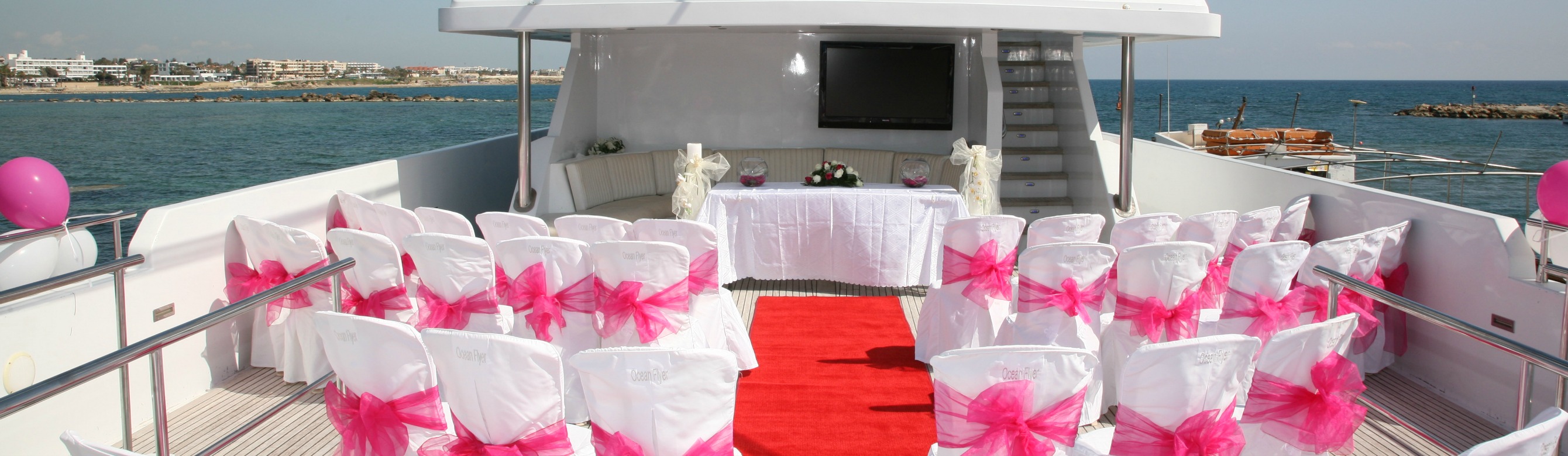 Book your wedding day in A Luxury Yacht Wedding “Ocean Flyer”- Paphos